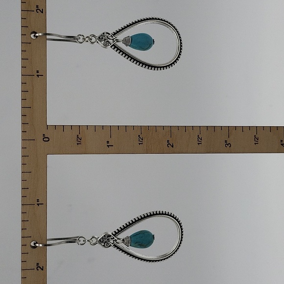 1809- Handmade Geometric Boho Earrings NWT - Picture 4 of 4